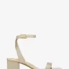 Sandale Merriam din piele cu sclipici Sandale Merriam din piele cu sclipici