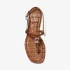 Sandale Sofia din piele cu aspect de crocodil în relief Sandale Sofia din piele cu aspect de crocodil în relief