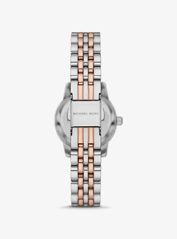 Set cadou ceas și brățară culisantă Lexington Pavé bicolor