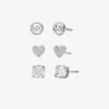 Set cadou de 3 cercei cu zirconiu cubic Set cadou de 3 cercei cu zirconiu cubic