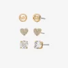 Set cadou de 3 cercei cu zirconiu cubic Set cadou de 3 cercei cu zirconiu cubic