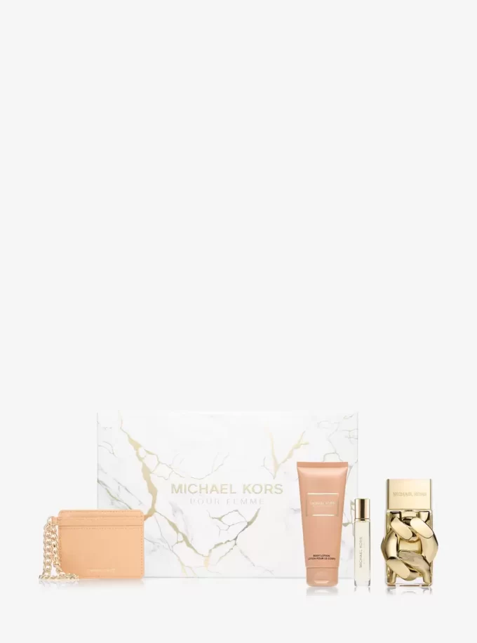 Set cadou Pour Femme cu 4 piese Set cadou Pour Femme cu 4 piese