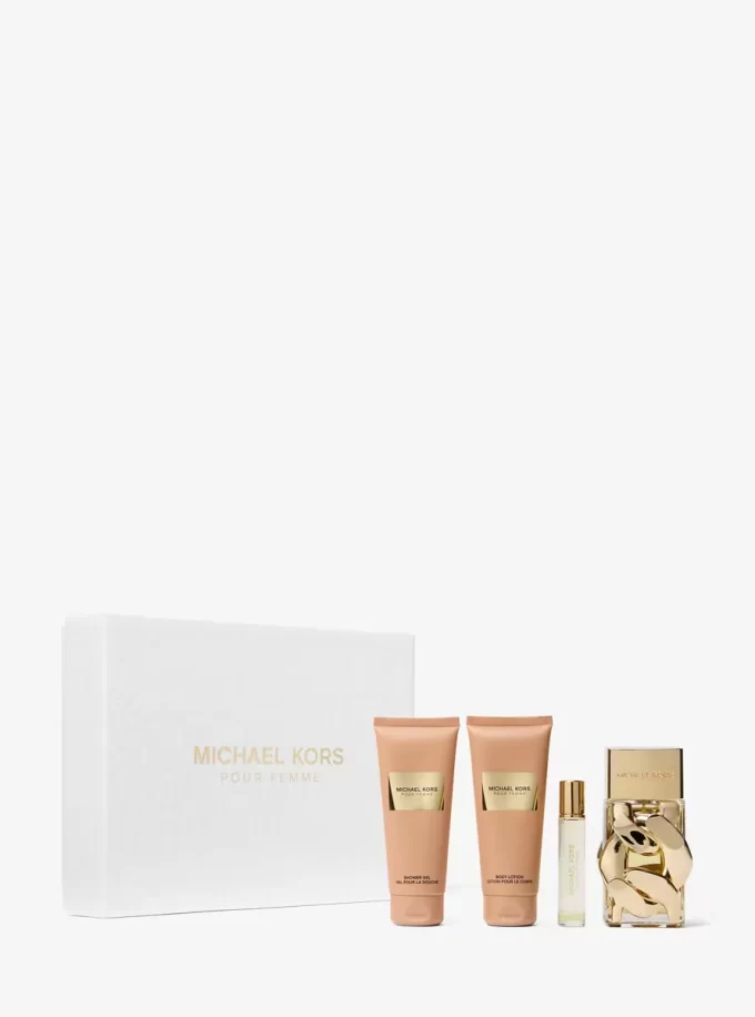 Set cadou Pour Femme cu 4 piese Set cadou Pour Femme cu 4 piese