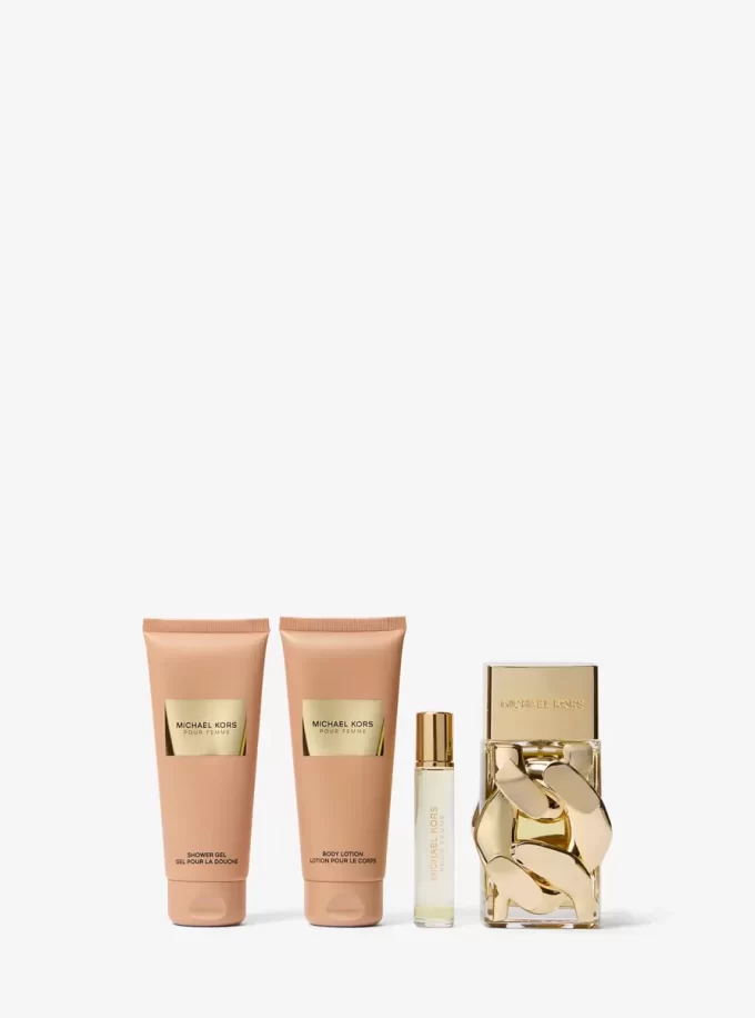 Set cadou Pour Femme cu 4 piese Set cadou Pour Femme cu 4 piese