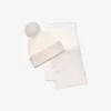 Set căciulă și eșarfă tricotate cu ornament