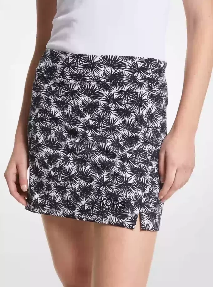 Short din tricot stretch cu imprimeu Golf Short din tricot stretch cu imprimeu Golf