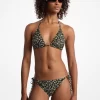 Sutien de bikini din nailon elastic cu imprimeu floral Sutien de bikini din nailon elastic cu imprimeu floral