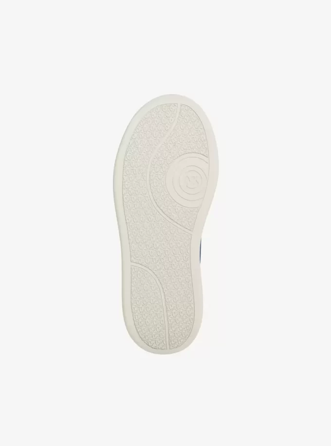 Teniși cu platformă Hayes din piele întoarsă cu model crocodil în relief Teniși cu platformă Hayes din piele întoarsă cu model crocodil în relief