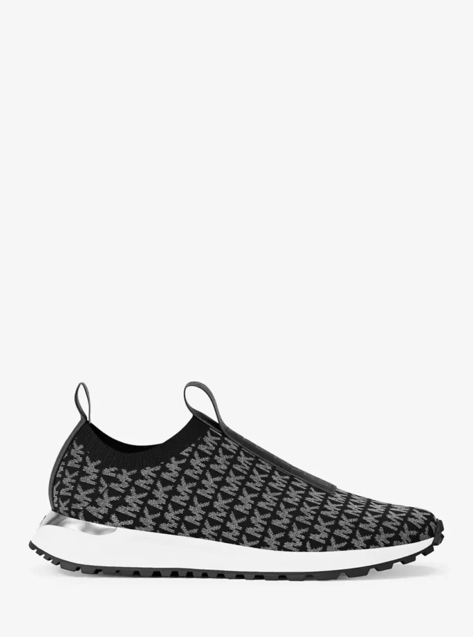 Teniși slip-on tricotați Bodie cu logo metalic Teniși slip-on tricotați Bodie cu logo metalic