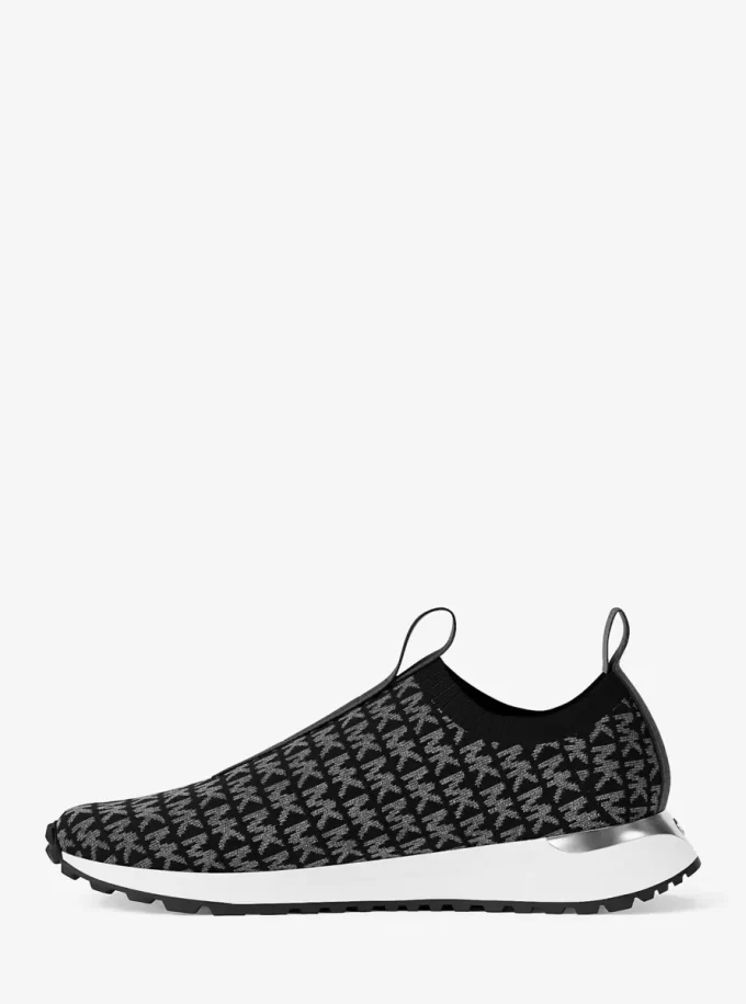 Teniși slip-on tricotați Bodie cu logo metalic Teniși slip-on tricotați Bodie cu logo metalic