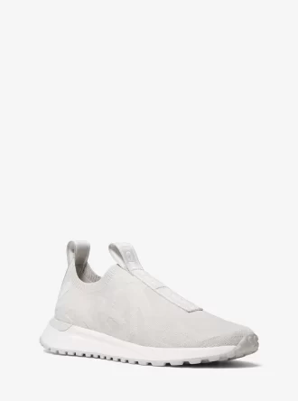 Teniși sport slip-on din tricot elastic cu logo Bodie în relief