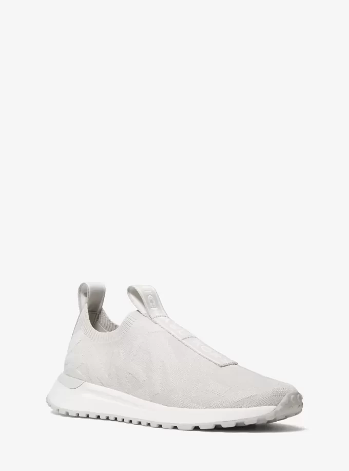 Teniși sport slip-on din tricot elastic cu logo Bodie în relief Teniși sport slip-on din tricot elastic cu logo Bodie în relief