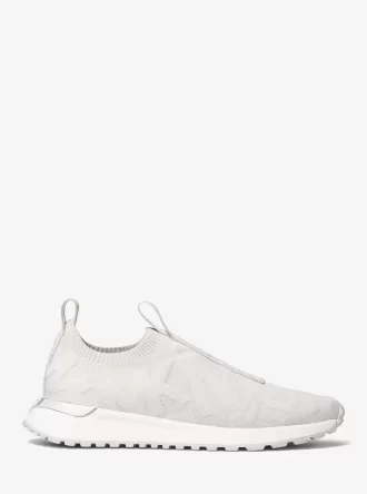 Teniși sport slip-on din tricot elastic cu logo Bodie în relief