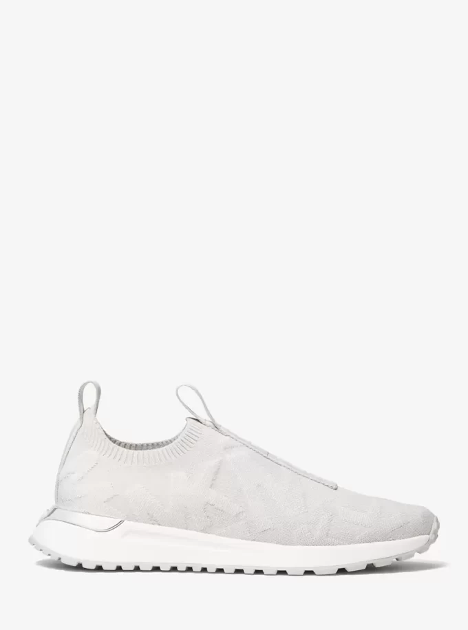 Teniși sport slip-on din tricot elastic cu logo Bodie în relief Teniși sport slip-on din tricot elastic cu logo Bodie în relief