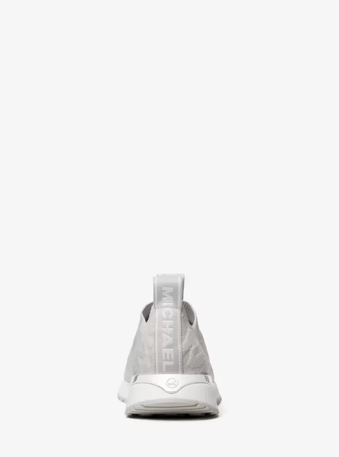 Teniși sport slip-on din tricot elastic cu logo Bodie în relief Teniși sport slip-on din tricot elastic cu logo Bodie în relief