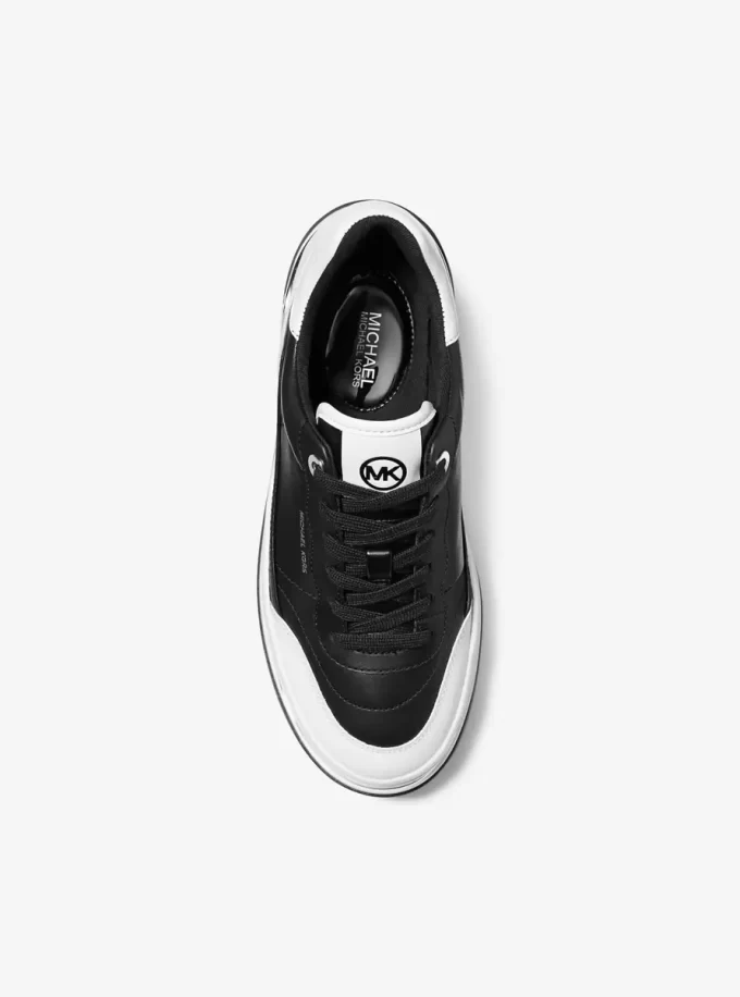 Tenișor cu platformă din piele bicoloră Hayes