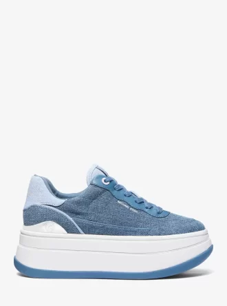 Tenișor cu platformă Hayes din denim bicolor