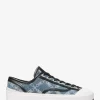 Tenișor Jude Empire din denim cu model jacquard și diamant Tenișor Jude Empire din denim cu model jacquard și diamant