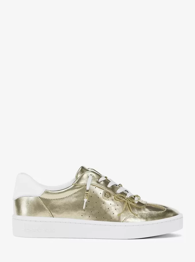 Tenișor Scotty din piele metalică cu ornament Tenișor Scotty din piele metalică cu ornament