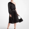 Top din satin cu un singur umăr Top din satin cu un singur umăr
