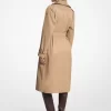 Trench din amestec de bumbac cu curea Trench din amestec de bumbac cu curea