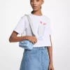 Tricou din bumbac cu grafică și paiete Tricou din bumbac cu grafică și paiete