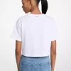 Tricou din bumbac cu grafică și paiete Tricou din bumbac cu grafică și paiete