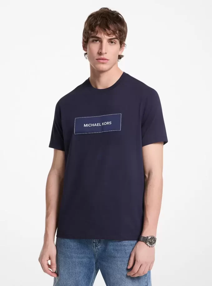 Tricou din bumbac cu logo Tricou din bumbac cu logo