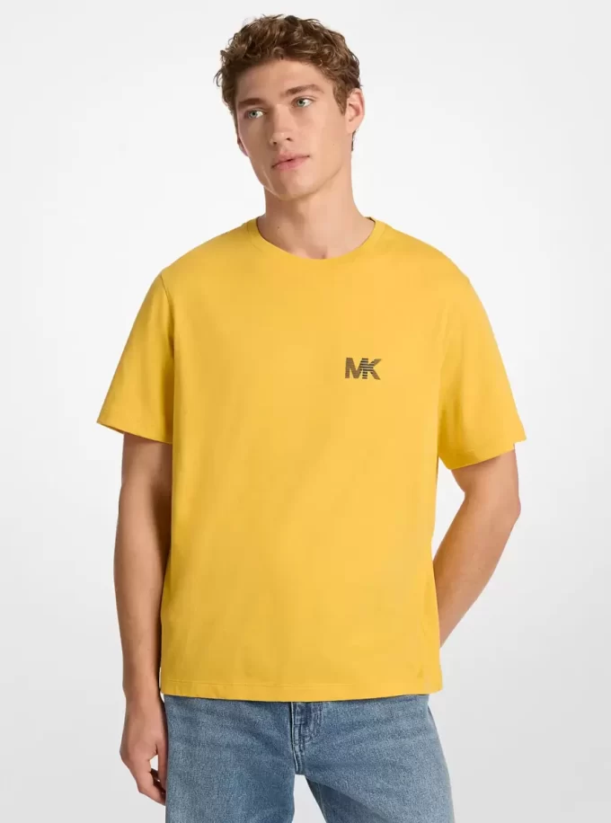 Tricou din bumbac cu logo Tricou din bumbac cu logo