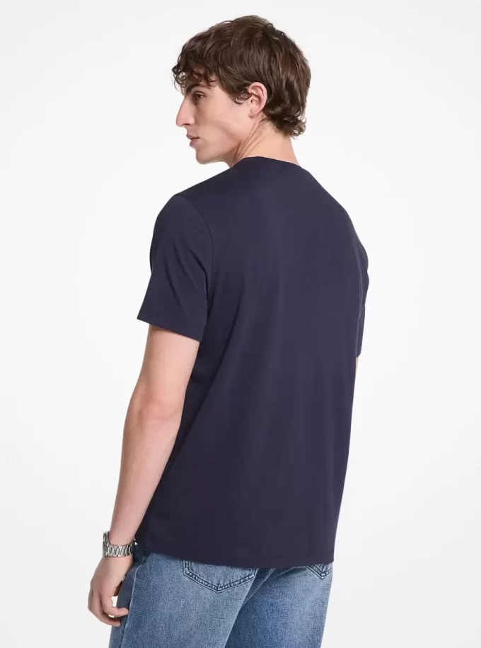 Tricou din bumbac cu logo Tricou din bumbac cu logo