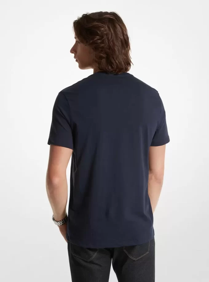 Tricou din bumbac cu logo Tricou din bumbac cu logo