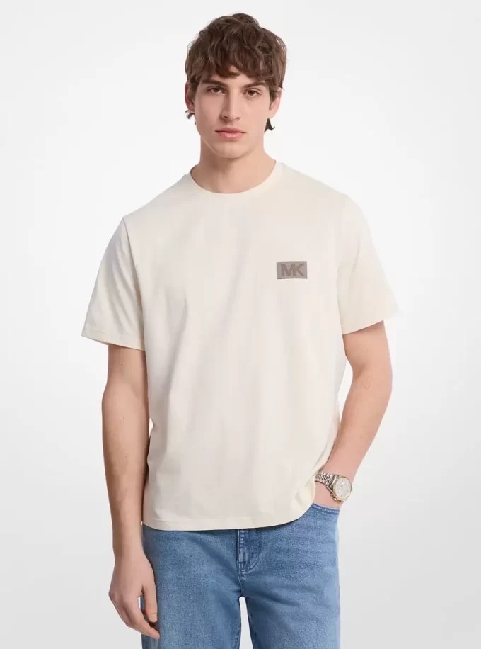 Tricou din bumbac cu logo grafic Tricou din bumbac cu logo grafic