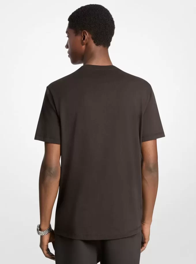 Tricou din bumbac cu logo grafic Tricou din bumbac cu logo grafic