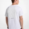 Tricou din bumbac cu logo grafic în relief Tricou din bumbac cu logo grafic în relief