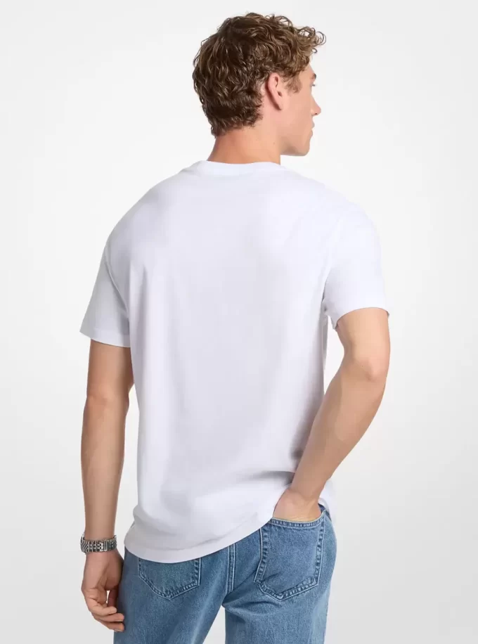 Tricou din bumbac imprimat Tricou din bumbac imprimat
