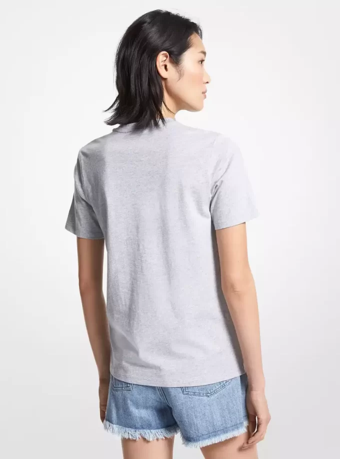 Tricou din bumbac organic cu logo Tricou din bumbac organic cu logo
