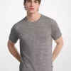 Tricou din in și bumbac