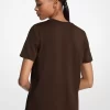 Tricou din jerseu de bumbac organic cu logo și breloc Tricou din jerseu de bumbac organic cu logo și breloc