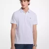 Tricou polo din bumbac cu imprimeu geometal