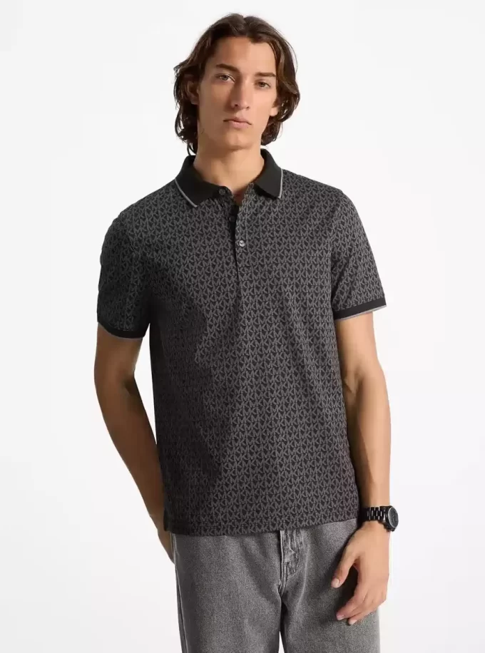 Tricou polo din bumbac cu imprimeu Greenwich Signature Logo Tricou polo din bumbac cu imprimeu Greenwich Signature Logo
