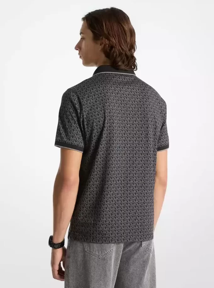 Tricou polo din bumbac cu imprimeu Greenwich Signature Logo Tricou polo din bumbac cu imprimeu Greenwich Signature Logo