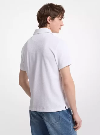 Tricou polo din bumbac elastic
