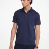 Tricou polo din bumbac și plasă