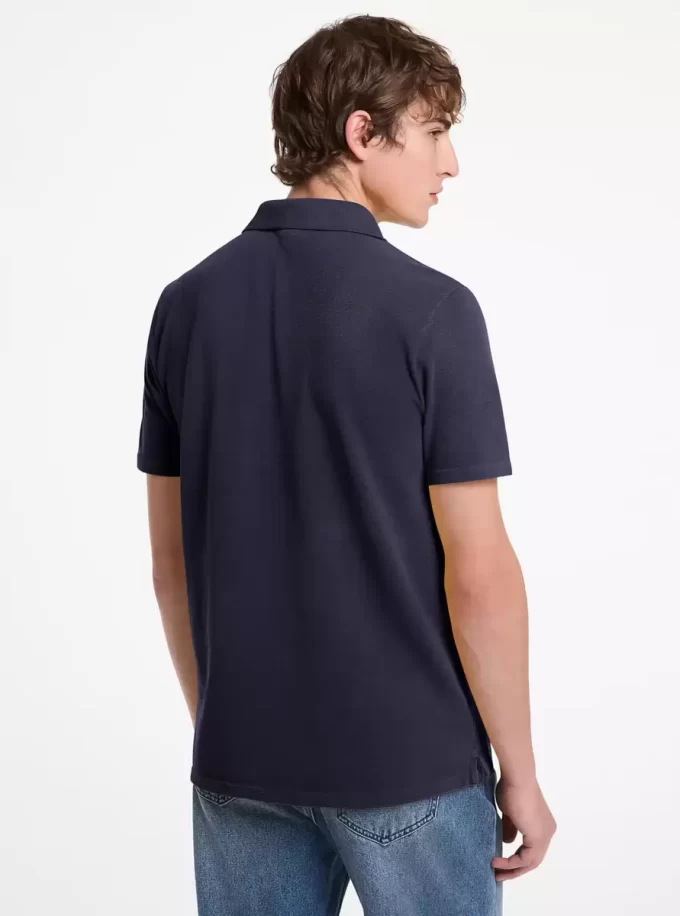Tricou polo din bumbac piqué