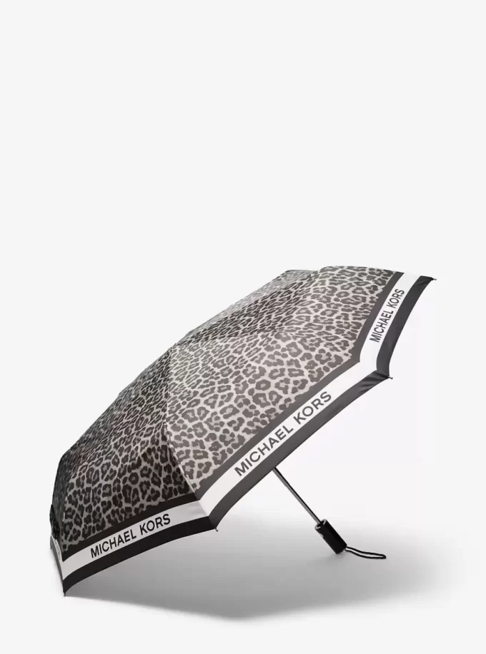 Umbrelă cu imprimeu de leopard Umbrelă cu imprimeu de leopard