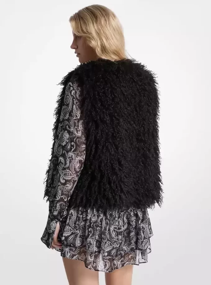 Vestă din imitație de shearling Vestă din imitație de shearling
