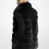 Vestă matlasată din blană artificială